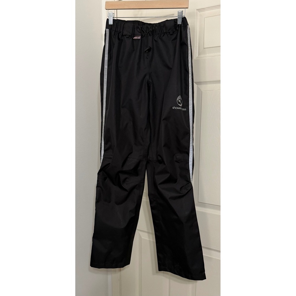 Showers Pass Artex Men's sz M Cycling Rain Pants Black Reflective Waterproof